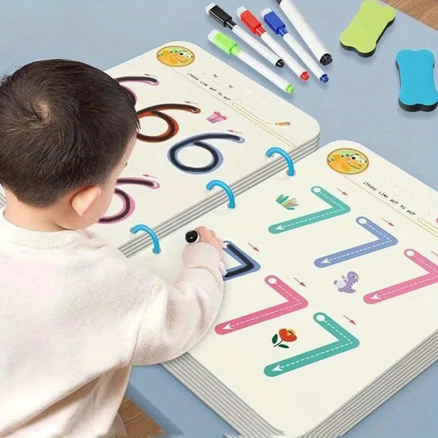 Montessori Educational Workbook-Tracing & Handwriting Practice Kit-Early Learning Tracing Workbook Collection
