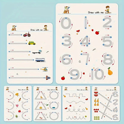 Montessori Educational Workbook-Tracing & Handwriting Practice Kit-Early Learning Tracing Workbook Collection