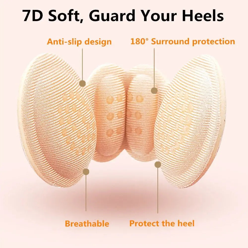 Self-Adhesive Heel Pads – Shoe Cushion Inserts for Perfect Fit, Universal Heel Pads for Sneakers, Flats & High Heels