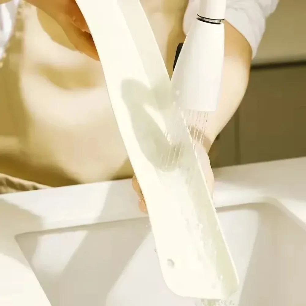 Splash Block-Silicone Sink Water Barrier-Flexible Kitchen & Bathroom Sink Guard– Keep Counters Dry & Spotless