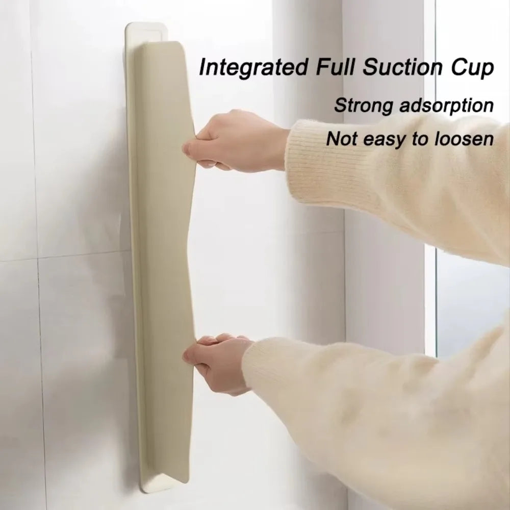 Splash Block-Silicone Sink Water Barrier-Flexible Kitchen & Bathroom Sink Guard– Keep Counters Dry & Spotless
