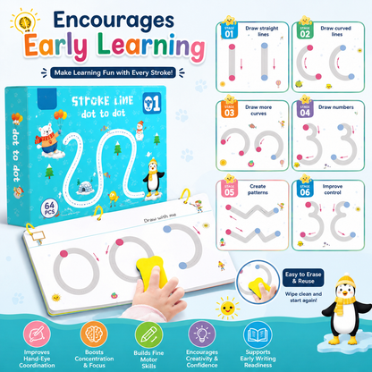 Montessori Educational Workbook-Tracing & Handwriting Practice Kit-Early Learning Tracing Workbook Collection